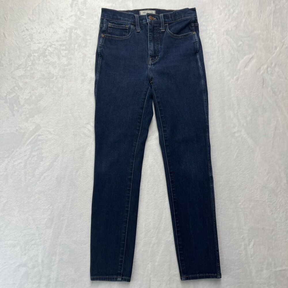 Madewell Roadtripper Jeggings Women's Sz 25T High Rise Skinny Dark Wash Stretch‎
